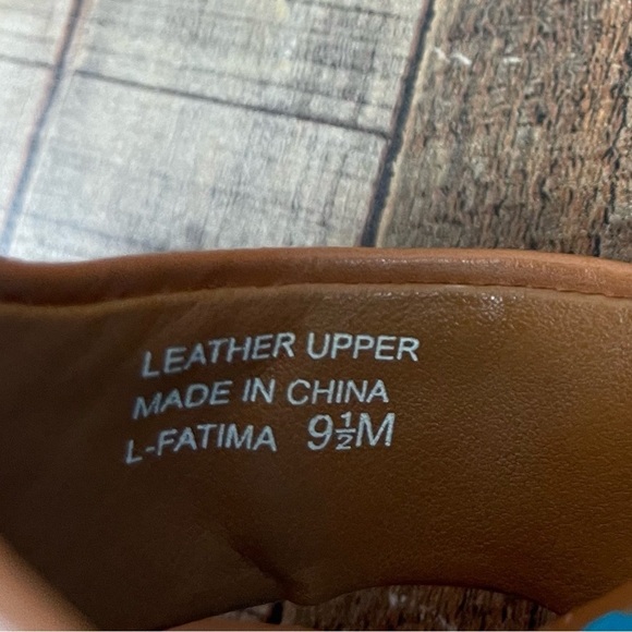 Franco Sarto Fatima 9.5 Wedge Sandal Heel Turquoise Vacation Island Summer - Picture 9 of 10